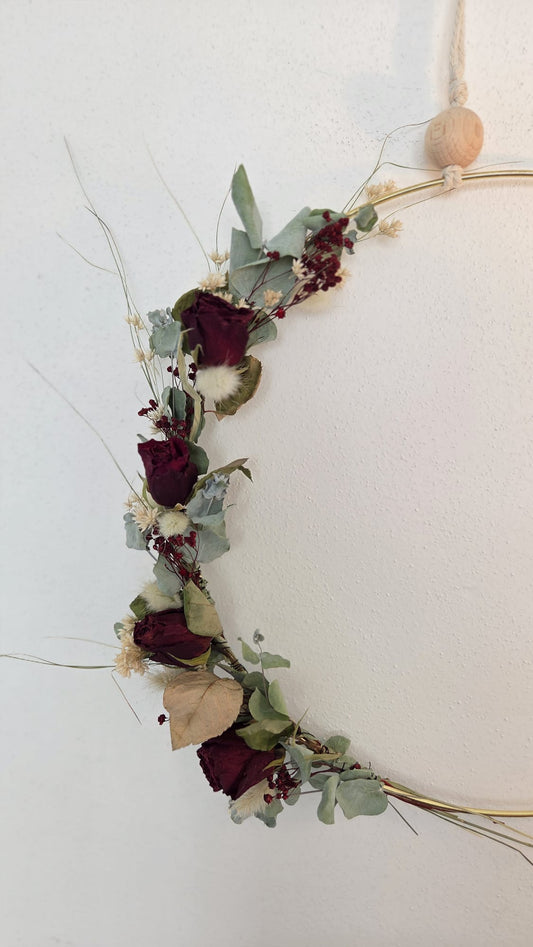 Blumenkranz dunkelrot